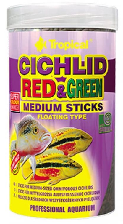 tropical-cichlid-red-green-medium-sticks-dobozos