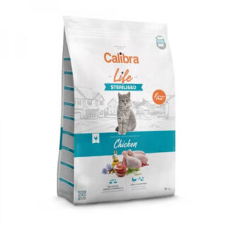 Calibra Cat Life Sterilised Chicken macskatáp 6+1,5 kg ajándék