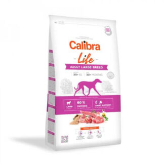 Calibra Dog Life Adult Large Breed Lamb kutyatáp 12+2,5 kg ajándék